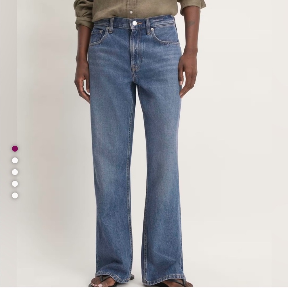 Everlane Light Blue Slouch Bootcut Jeans